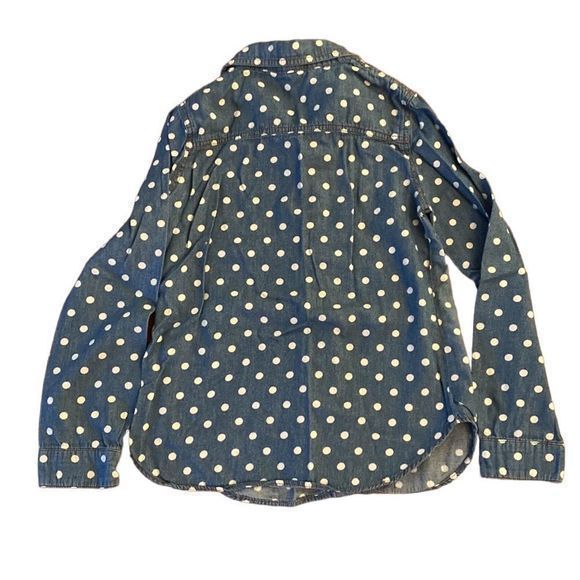 Cherokee Girls Denim‎ Polka Dot Shirt - Picture 4 of 6